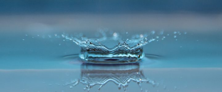 water splashing from flat surface