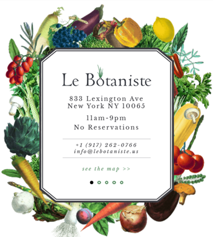 La Botaniste, Lexington Ave, contact details and logo