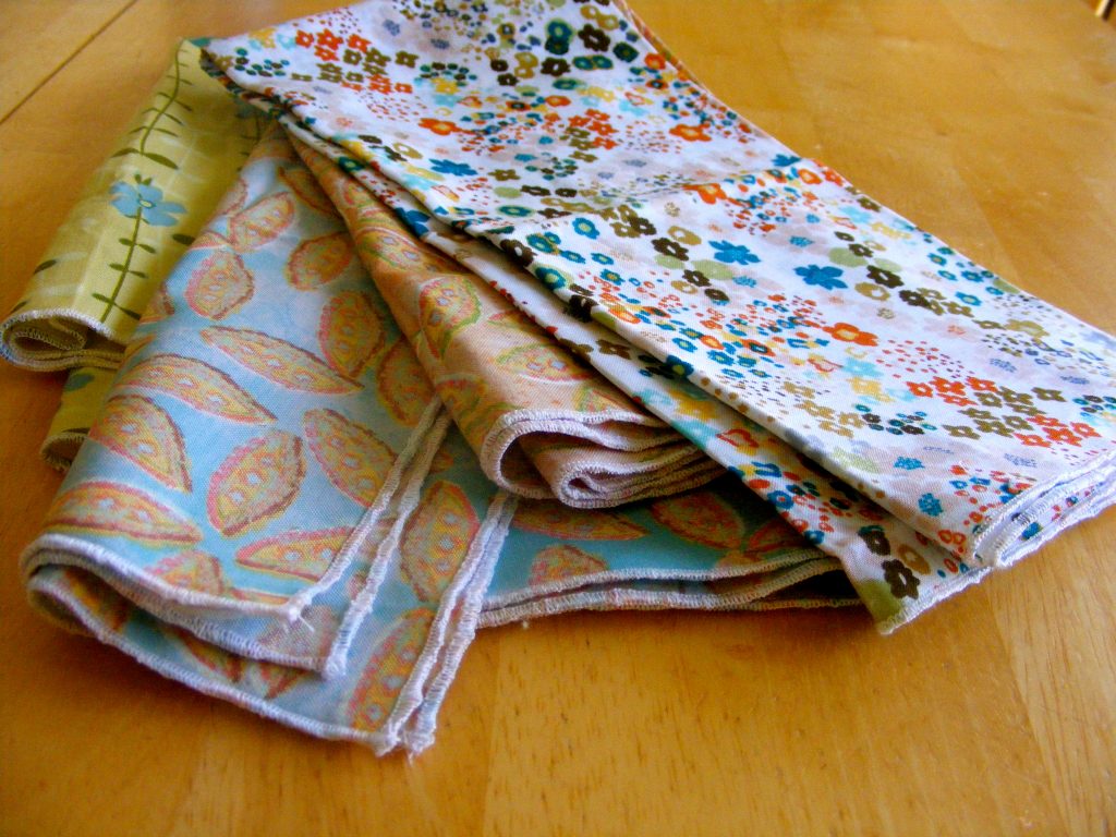 Home made fabric napkins