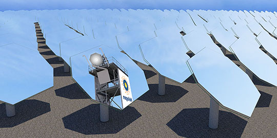 Heliostats by HelioGen. Clean Tech innovations