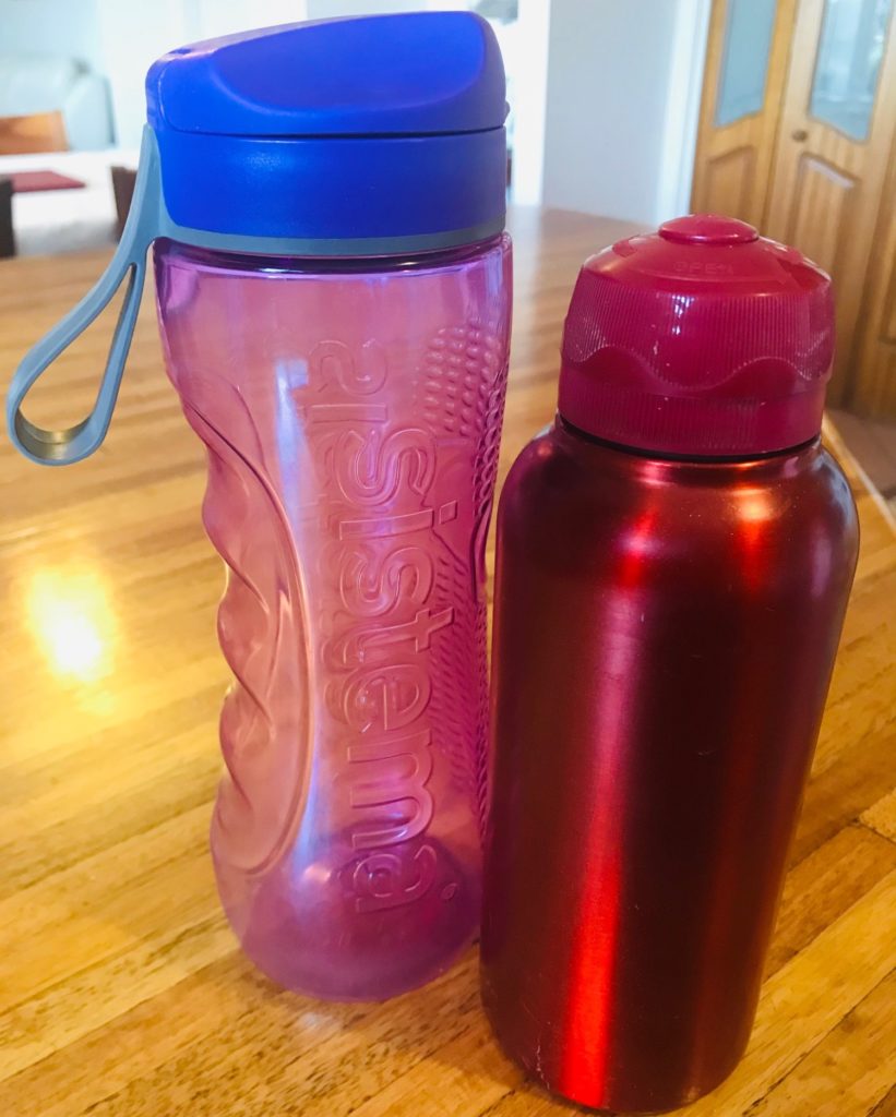 Stainless steel and BPA free water bottles