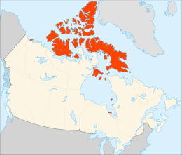 Map of the Canadian Arctic Archipelago