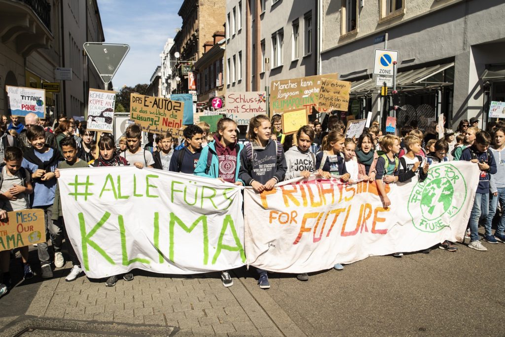 Fridays for Future protestors. This is one of 7 good news climate stories, as they have influenced change for good in Switzerland. 