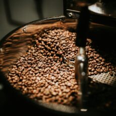 coffee beans being roasted